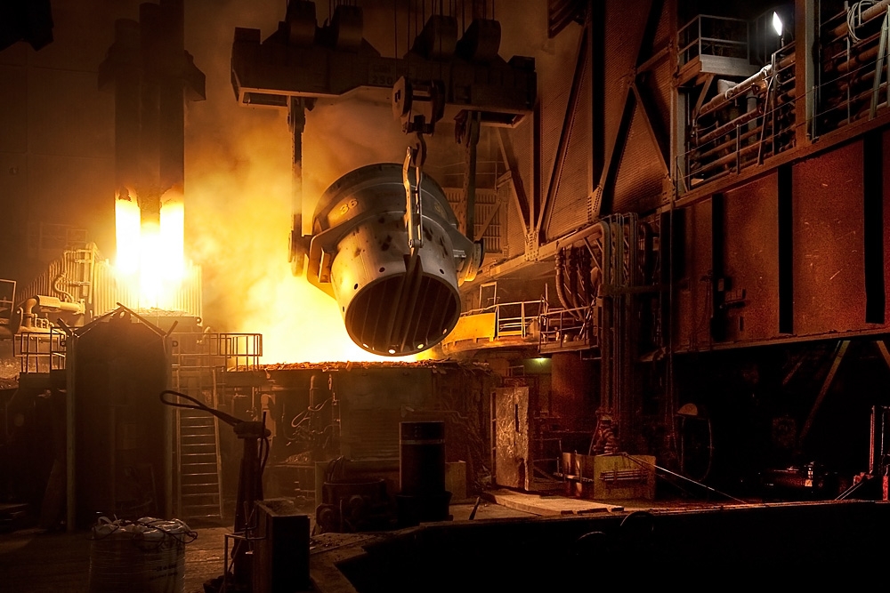 Electric Arc Furnace in operation